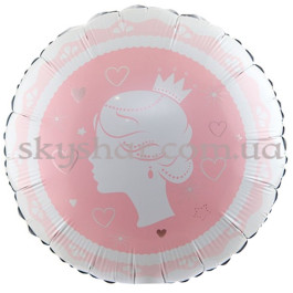 Фольгована кулька "С Днем Рождения, Принцесса! Дівчинка з короною" – фото 22