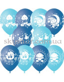 Гелиевые шары "Малыш Ассорти голубое" (30 см) – фото 3