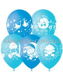 Гелієві кульки "Малюк Асорті  блакитне" (30 см) – фото 2