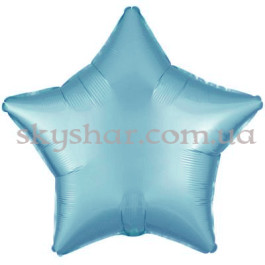 Опция Фольгована кулька "Зірка блакитна матова" 46 см – фото 18