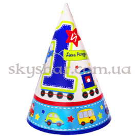 Опция Ковпак "1-й День Рождения Мальчик"8шт – фото 21