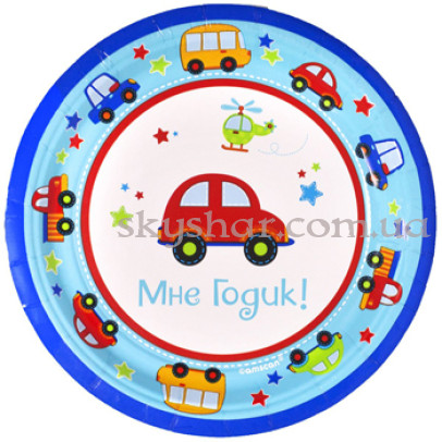 Тарелки "1-й День Рождения Мальчик" 8 шт. – фото 1 Тарелки "1-й День Рождения Мальчик" 8 шт. – фото 1