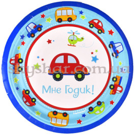 Опция Тарілки "1-й День Рождения Мальчик"8шт – фото 9