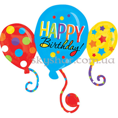 Фольгована кулька фігура «HB Яскраві кульки» – фото 1 Фольгована кулька фігура «HB Яскраві кульки» – фото 1