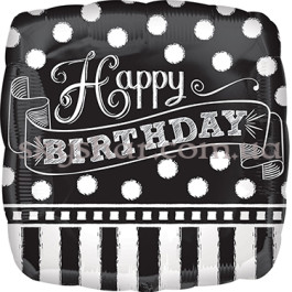 Опция Фольгированный шар "Happy Birthday. Орнамент" – фото 11 Опция Фольгированный шар "Happy Birthday. Орнамент" – фото 11