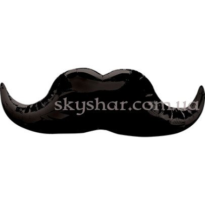 Фольгированный шар фигура «Усы» – фото 1 Фольгированный шар фигура «Усы» – фото 1