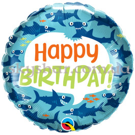 Опция Фольгована кулька "Happy Birthday Прикольні акули" – фото 22 Опция Фольгована кулька "Happy Birthday Прикольні акули" – фото 22