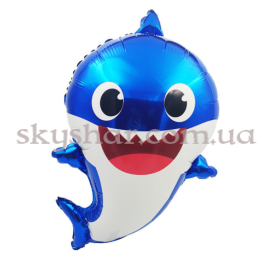 Опция Фольгована кулька "Акулятко синє Baby Shark" Китай – фото 8