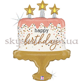 Опция Фольгированный шар "Торт со свечами Happy Birthday" – фото 11 Опция Фольгированный шар "Торт со свечами Happy Birthday" – фото 11
