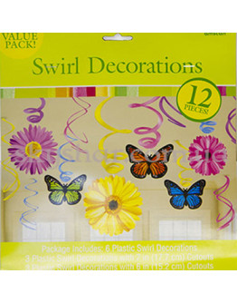 Опция Спираль "Бабочки Цветы" 12 шт – фото 1