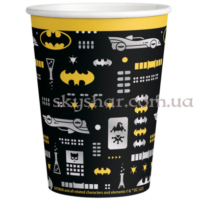 Стаканы "Бэтмен Batman" 250 мл 8 шт. – фото 1