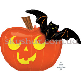 Опция Фольгована кулька "Кажан з гарбузом" – фото 3