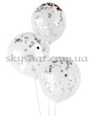 Кулька з конфетті "Срібні кола" – фото 3 Кулька з конфетті "Срібні кола" – фото 3