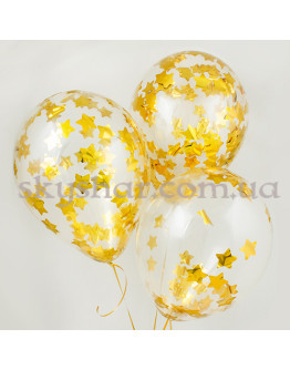 Опция Кулька з конфетті "Золоті зірки" – фото 1