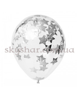 Опция Кулька з конфетті "Срібні зірки" – фото 1
