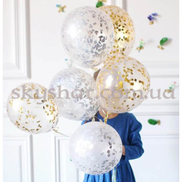 Кулька з конфетті "Золоті квадрати" – фото 18