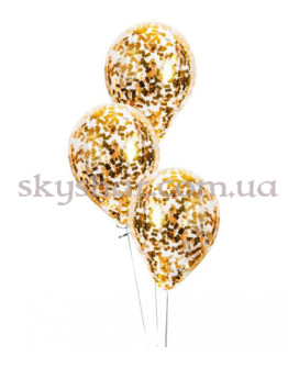 Опция Кулька з конфетті "Золоті квадрати" – фото 1