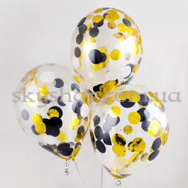 Опция Кулька з конфетті "Чорно-золоті кола" – фото 10