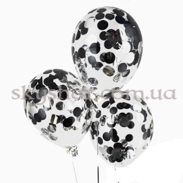 Опция Кулька з конфетті "Чорно-срібні кола" – фото 12