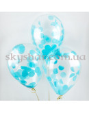 Кулька з конфетті "Бірюзові кола" – фото 2 Кулька з конфетті "Бірюзові кола" – фото 2