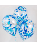 Кулька з конфетті "Синьо-блакитні кола" – фото 2