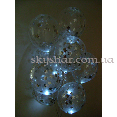 Кулька з конфетті "Зірки, що світяться" – фото 1 Кулька з конфетті "Зірки, що світяться" – фото 1