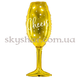Опция Фольгированный шар "Бокал Cheers золотистый" – фото 8 Опция Фольгированный шар "Бокал Cheers золотистый" – фото 8
