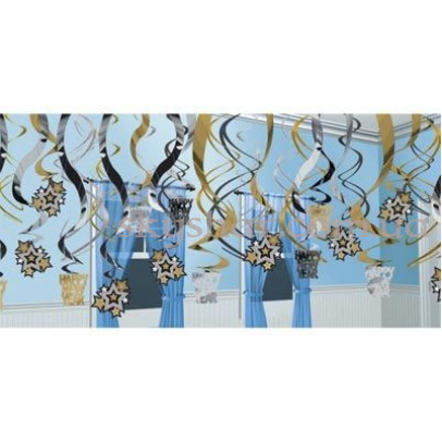 Спираль HNY со звездами 30 шт. – фото 1