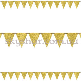 Опция Гирлянда-вымпел золотистая блеск 6 м – фото 19 Опция Гирлянда-вымпел золотистая блеск 6 м – фото 19