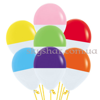 Гелиевые шары "Bicolor" (30 см) – фото 1
