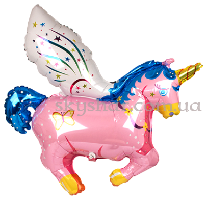 Фольгована кулька "Єдиноріг рожевий" – фото 1 Фольгована кулька "Єдиноріг рожевий" – фото 1