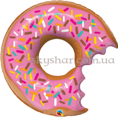 Фольгированный шар фигура "Пончик" – фото 1 Фольгированный шар фигура "Пончик" – фото 1