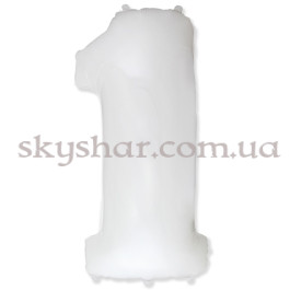 Опция Фольгированная цифра "1" Белая – фото 1