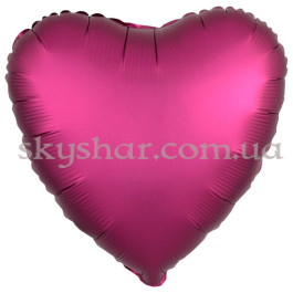 Опция Фольгированный шар "Сердце бургундий Сатин" 46 см – фото 26