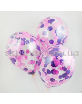Опция Шар с конфетти "Розово-сиреневый" – фото 1