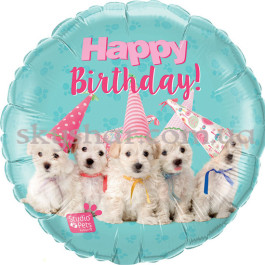 Опция Фольгированный шар "Happy B-Day Щенки" – фото 22