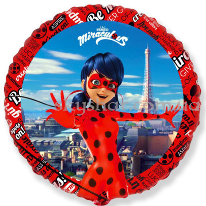 Фольгована кулька коло "Леді Баг" – фото 1