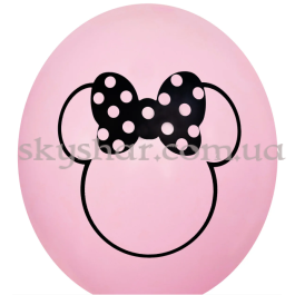 Опция Гелієві кульки "Мінні Маус на рожевому" (30 см)  – фото 21