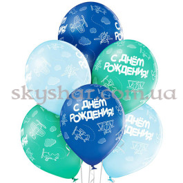 Опция Гелієві кульки "С ДР Самолеты" (35 см)  – фото 2