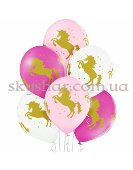 Опция Гелиевые шары "Единорог Шелкография" (35 см) – фото 1