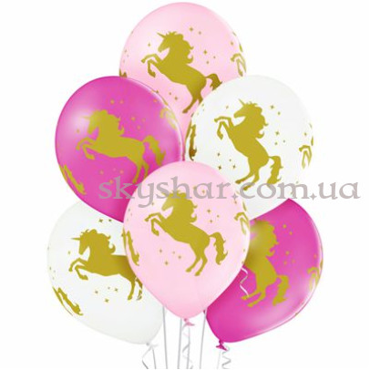 Гелиевые шары "Единорог Шелкография" (35 см) – фото 1