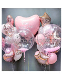 Набор шаров на выписку девочки "Долгожданная встреча" – фото 3