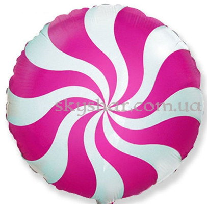 Фольгированный шар "Конфета Леденец Малиновая" – фото 1 Фольгированный шар "Конфета Леденец Малиновая" – фото 1