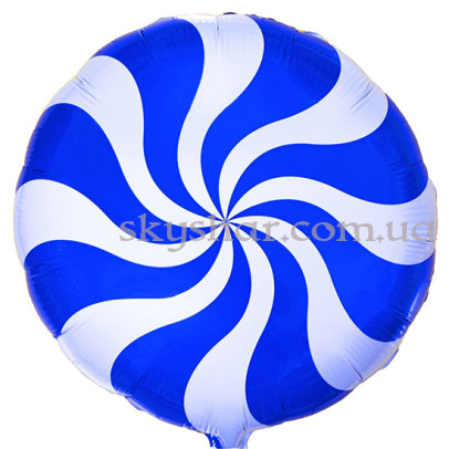 Фольгированный шар "Конфета Леденец Синяя" – фото 1 Фольгированный шар "Конфета Леденец Синяя" – фото 1