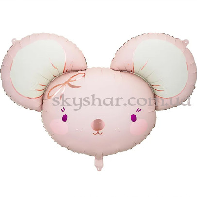 Фольгована кулька "Мишка рожева" – фото 1 Фольгована кулька "Мишка рожева" – фото 1