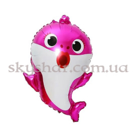 Опция Фольгована кулька "Акулятко рожеве Baby Shark" Китай – фото 5
