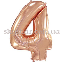 Опция Фольгированная цифра "4" Розовое золото – фото 23