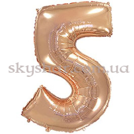 Опция Фольгированная цифра "5" Розовое золото – фото 25