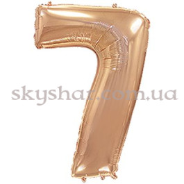 Опция Фольгированная цифра "7" Розовое золото – фото 3