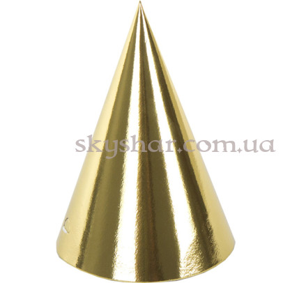 Ковпак фольгов. золотий 6 шт. – фото 1